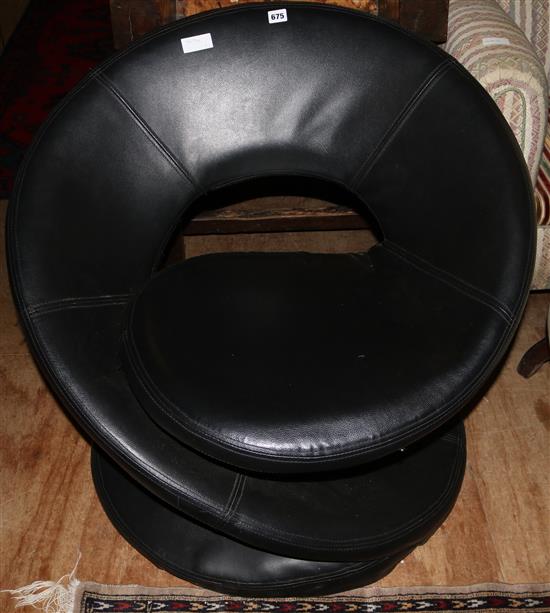 Leather designer chair(-)